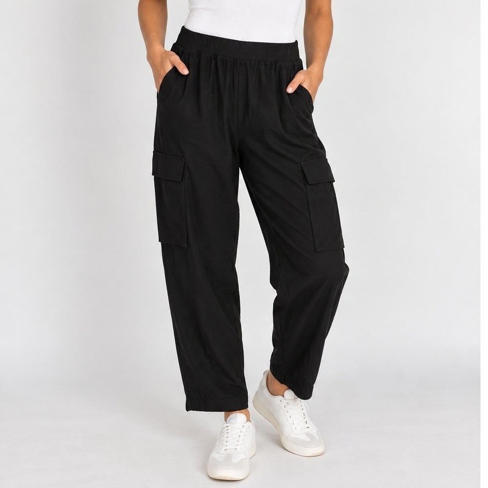 Eileen Fisher Pull On Tapered Cargo Pants Quiet Luxury Old Money Dark Academia